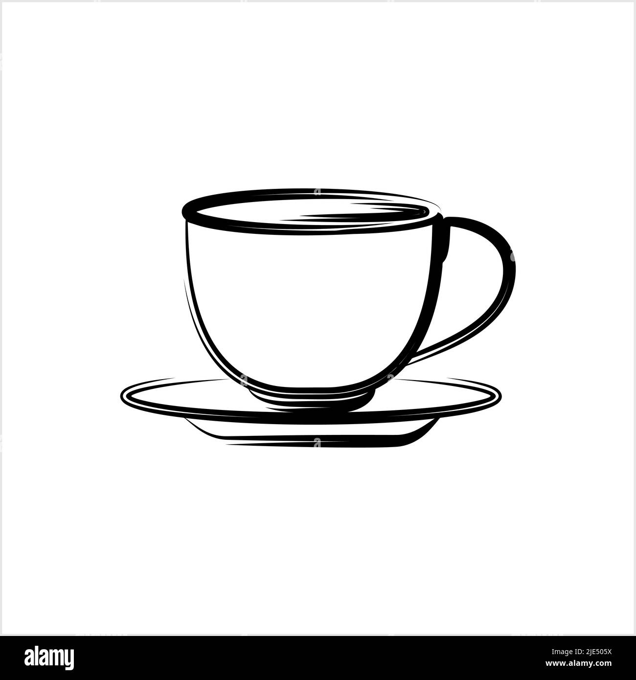 Tea Coffee Cup Design Vector Art Illustration Stock Vector Image & Art
