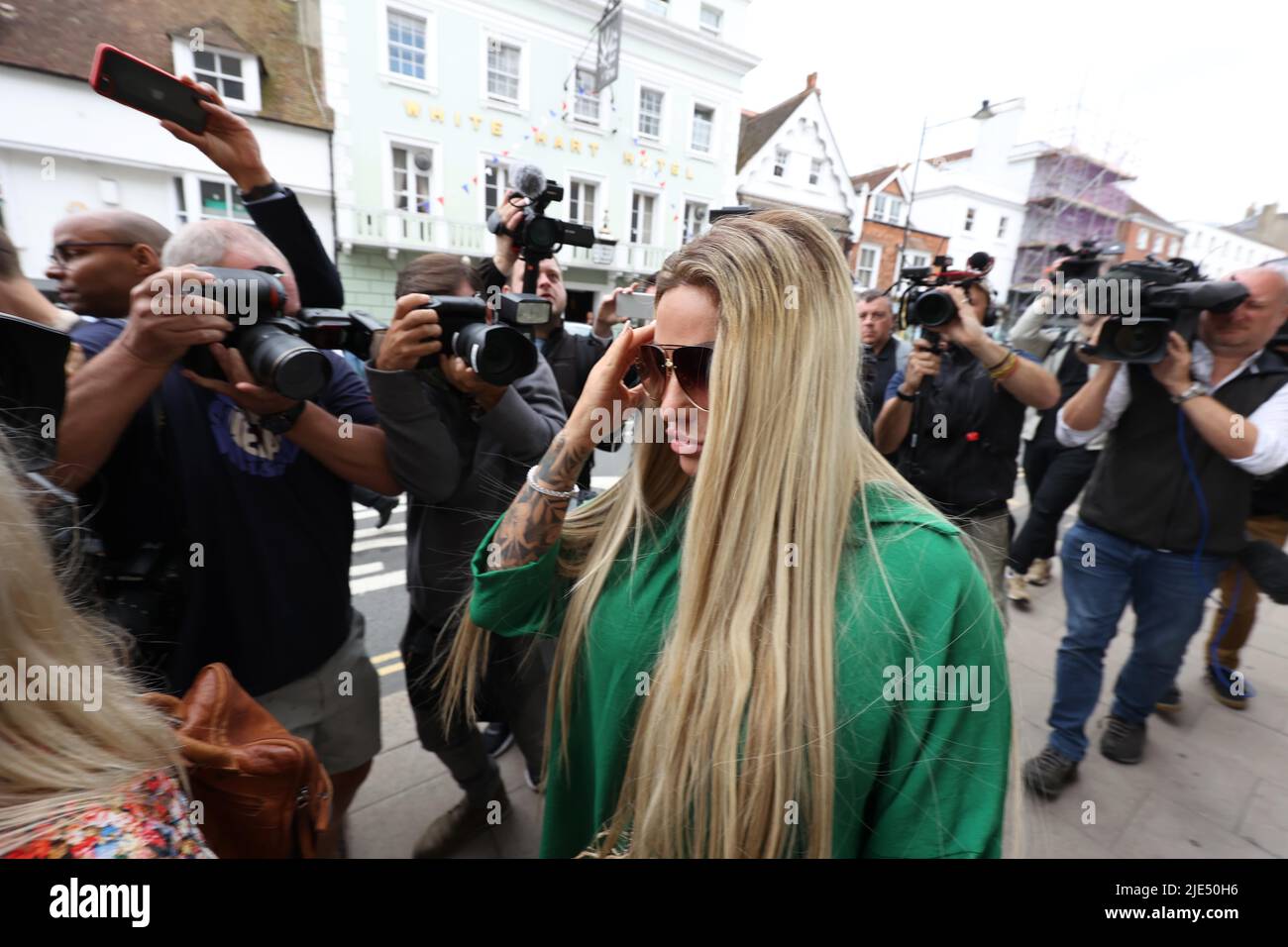 Lewes, UK 24th June 2022 : Reality TV star and former glamour model ...