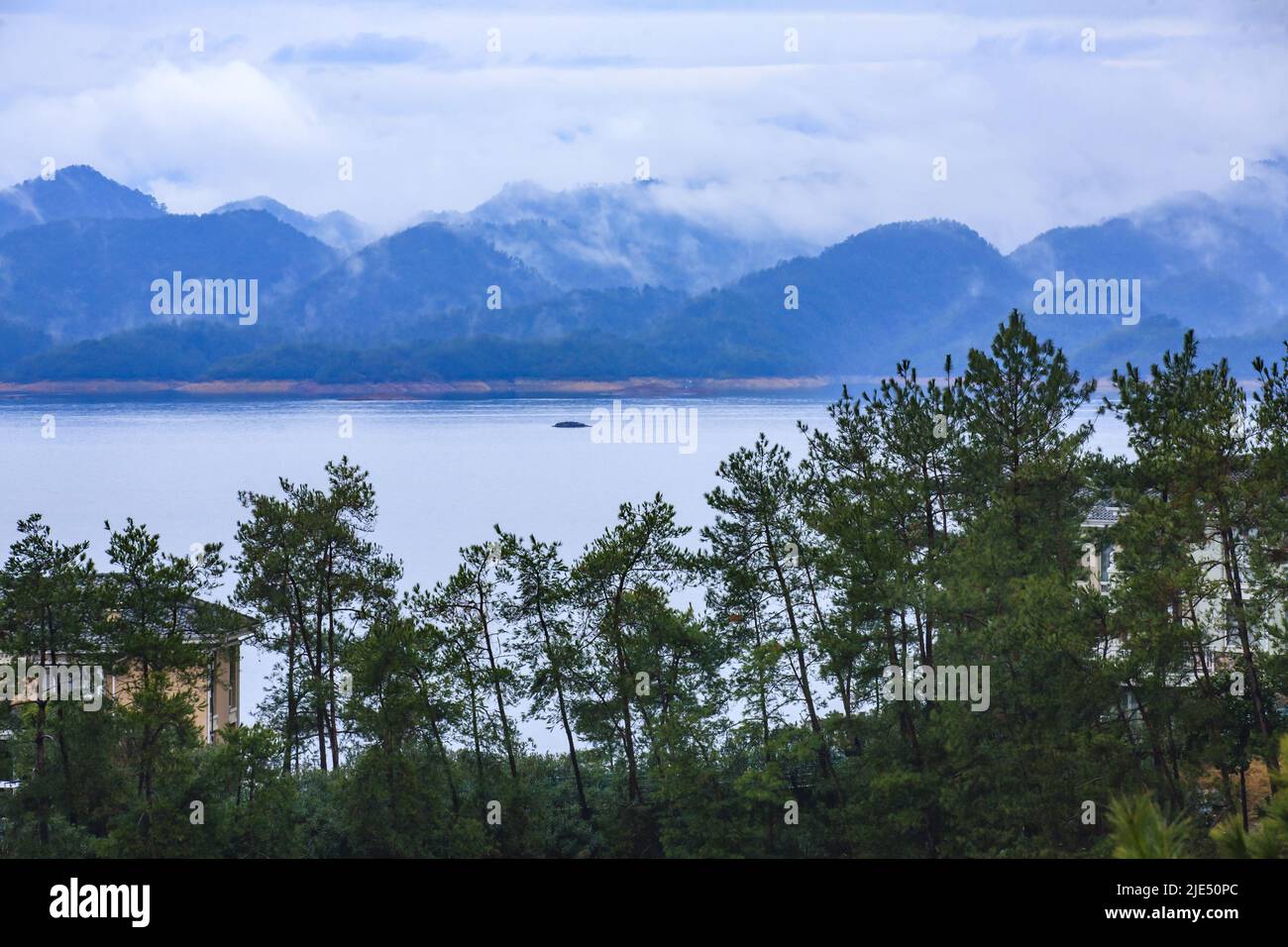 In zhejiang province hangzhou ChunAn thousand island lake Stock Photo