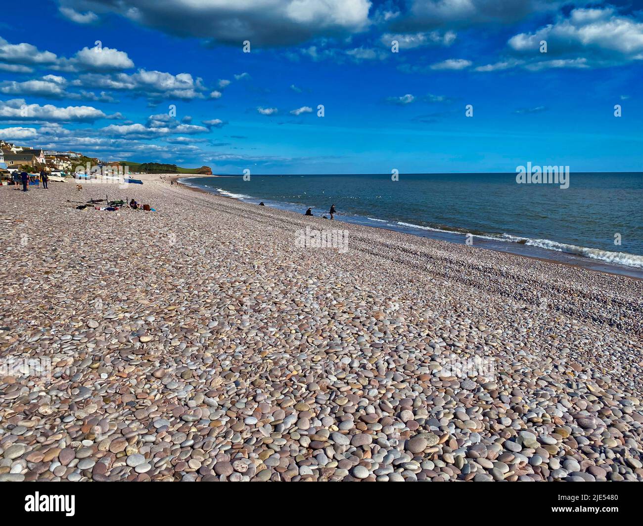 Budleigh Salterton coast in East Devon Stock Photo Alamy