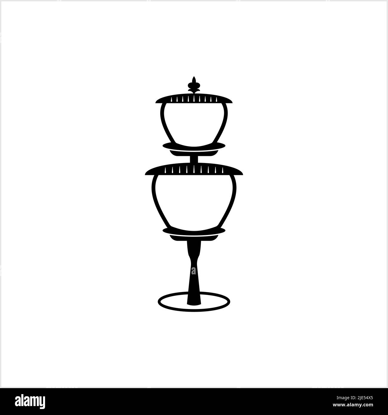 Garden Light Icon, Garden Decorative Waterproof Lamp Vector Art Illustration Stock Vector Image