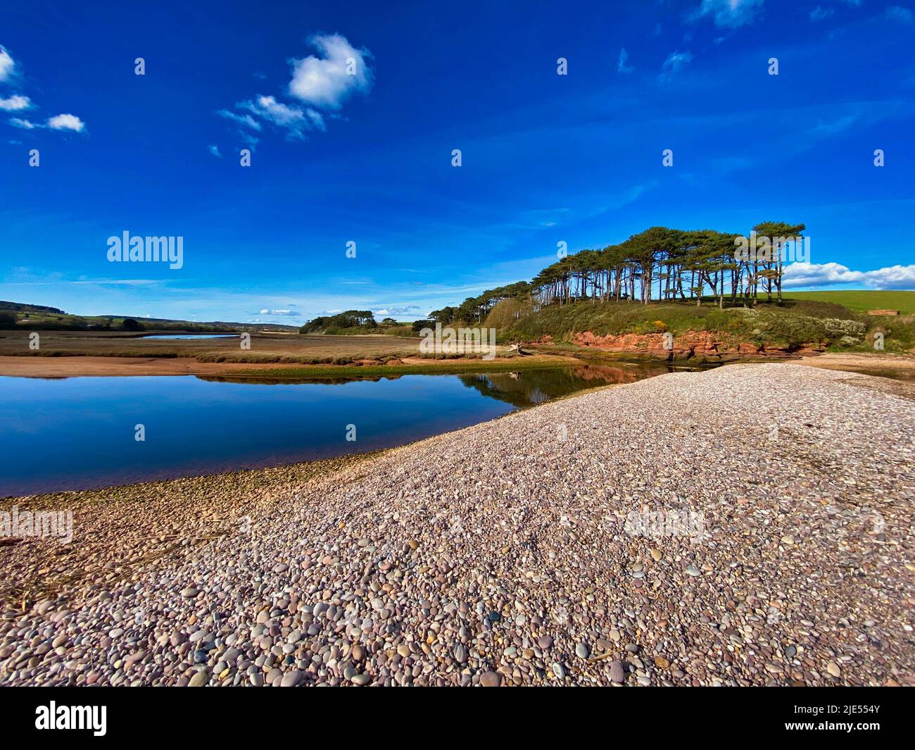 Budleigh Salterton coast in East Devon Stock Photo Alamy