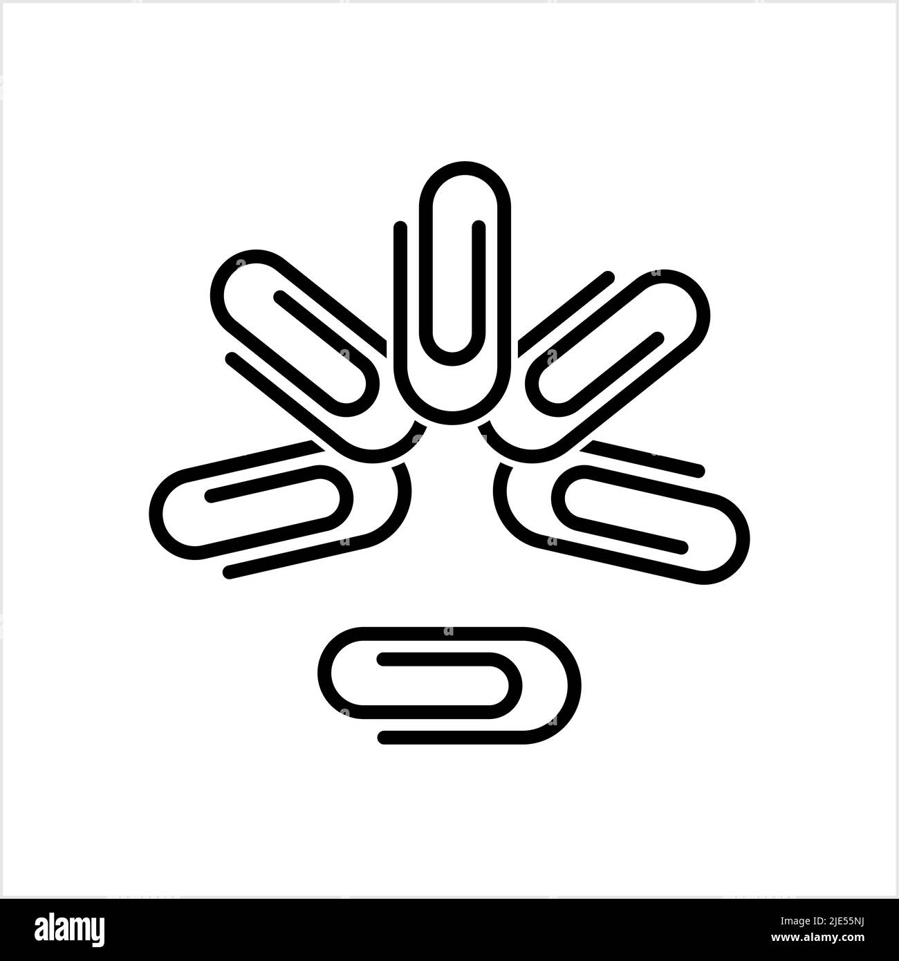 Paper Clip Icon Vector Art Illustration Stock Vector Image & Art Alamy