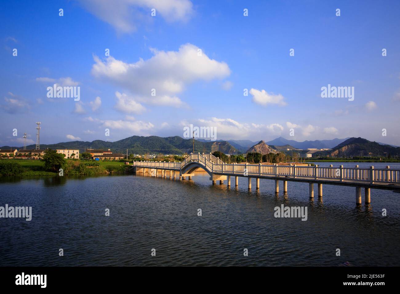 Zhejiang ningbo yinzhou yunlong town water environment governance five water work Stock Photo