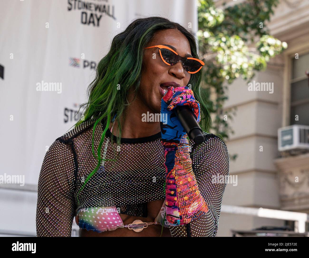 New York, New York, USA. 24th June, 2022. Singer Betty performs on ...