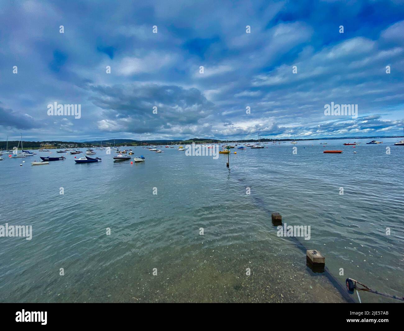 The Exe Estuary, Exmouth, Devon Stock Photo Alamy