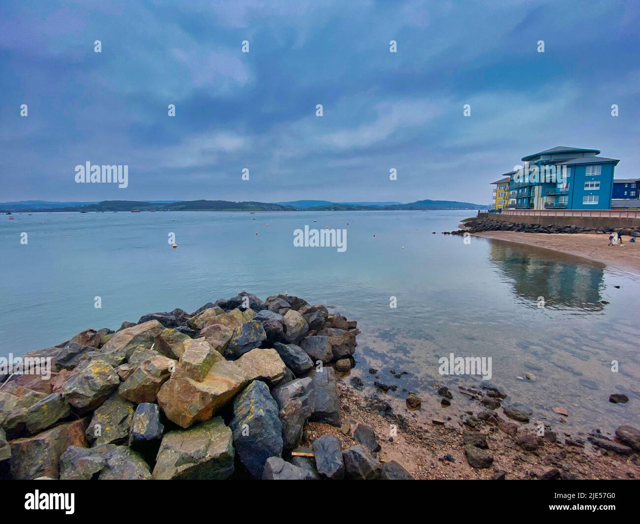 The Exe Estuary, Exmouth, Devon Stock Photo - Alamy