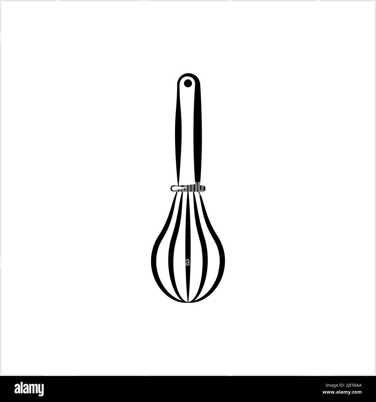 Beater Icon, Whisk Icon Vector Art Illustration Stock Vector