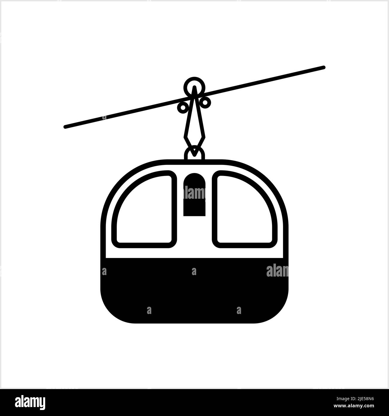 Cable Car Icon Vector Art Illustration Stock Vector Image & Art - Alamy