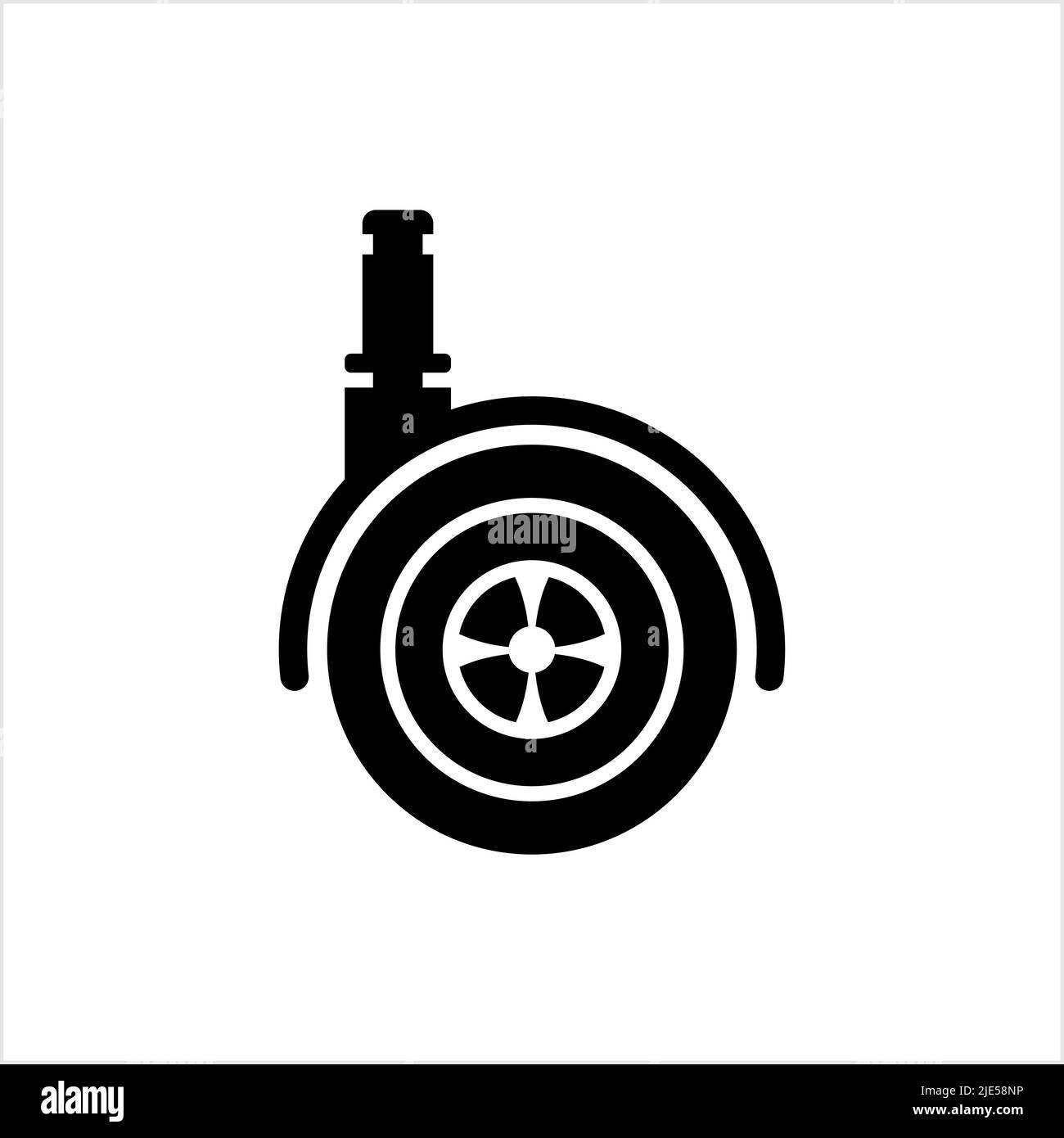Caster Wheel Icon Vector Art Illustration Stock Vector Image & Art Alamy