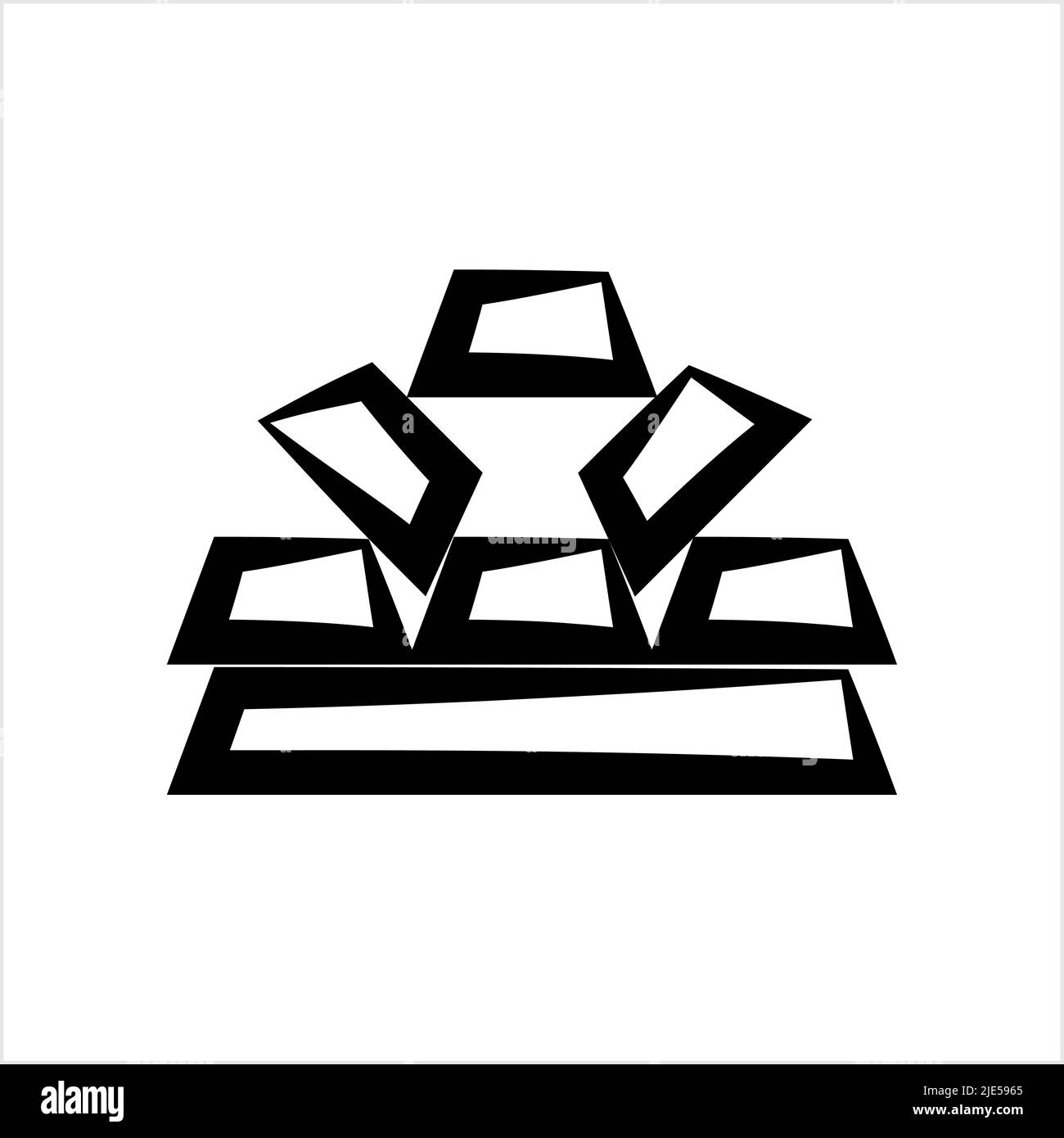 Gold Bar Icon Vector Art Illustration Stock Vector Image & Art - Alamy