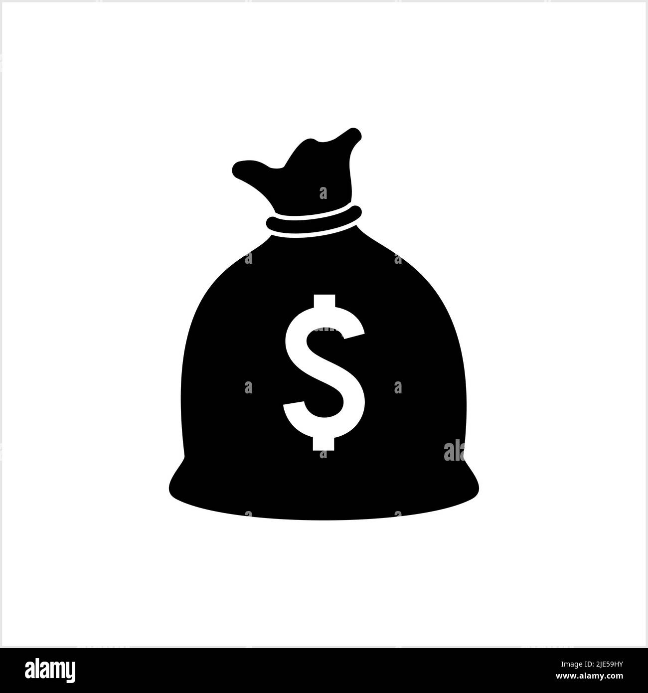Money Bag Icon Vector Art Illustration Stock Vector Image & Art - Alamy