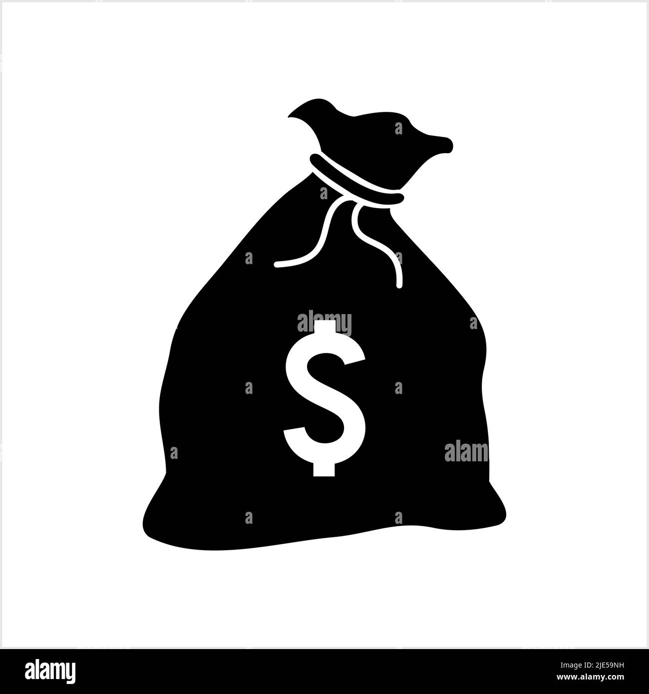 Money Bag Icon Vector Art Illustration Stock Vector Image & Art - Alamy