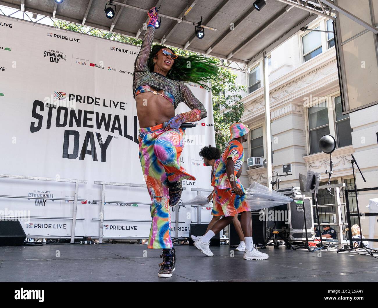 New York, New York, USA. 24th June, 2022. Singer Betty performs on ...