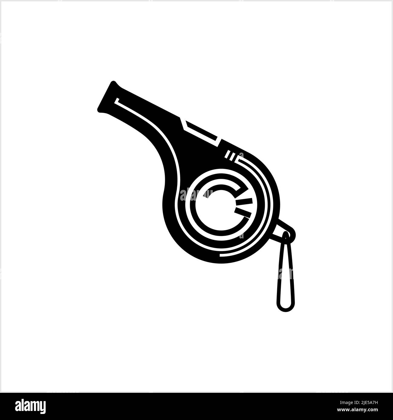 Whistle Icon, Creative Design Vector Art Illustration Stock Vector ...