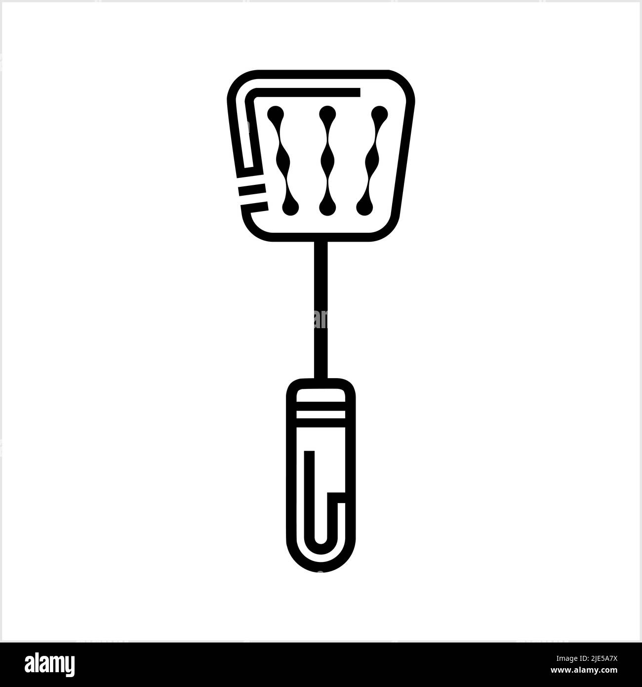 Spatula Icon, Spatula Vector Art Illustration Stock Vector Image & Art ...