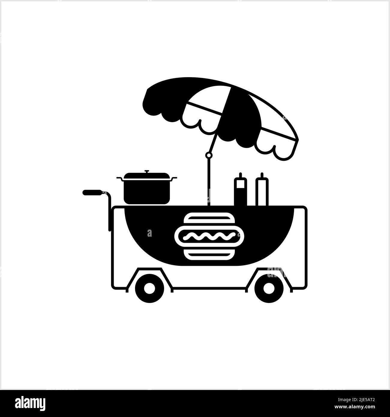 street-food-vending-cart-hot-dogs-fast-food-hot-dog-cart-icon-vector