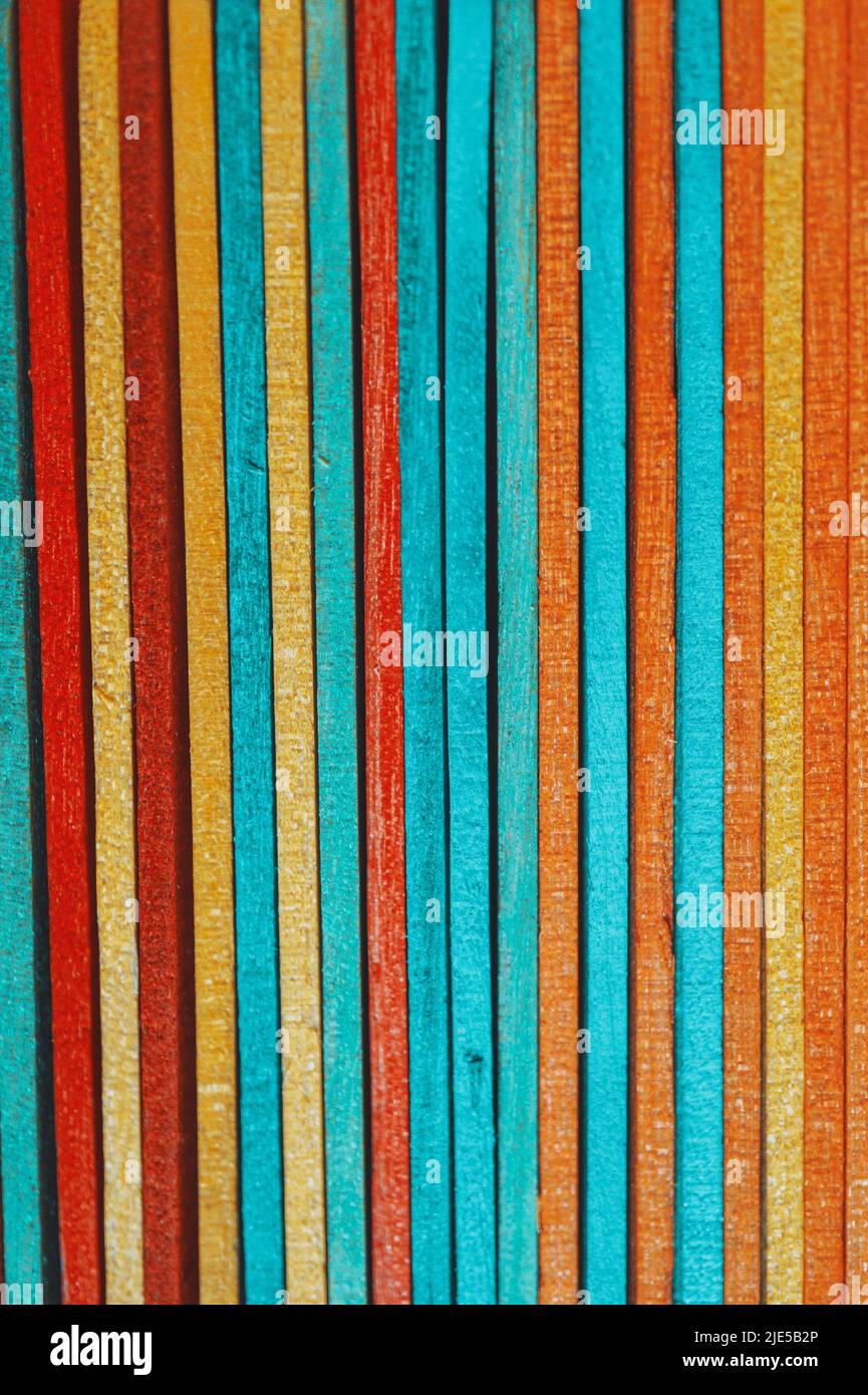 colored wooden sticks textured background Stock Photo - Alamy