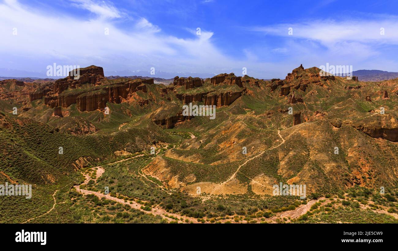 Landscape construction of Fenghuang ancient city in Ming and Qing Dynasties in Hunan Stock Photo