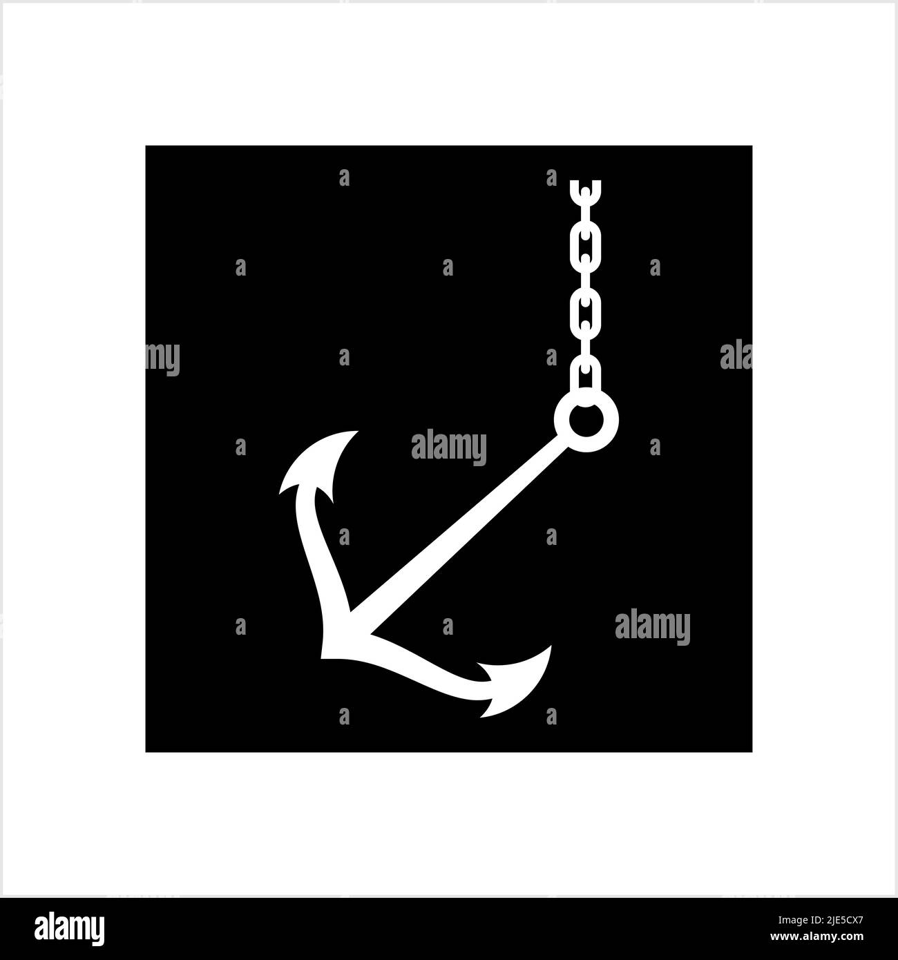 Anchor Icon, Flat Vector Art Illustration Stock Vector Image & Art - Alamy