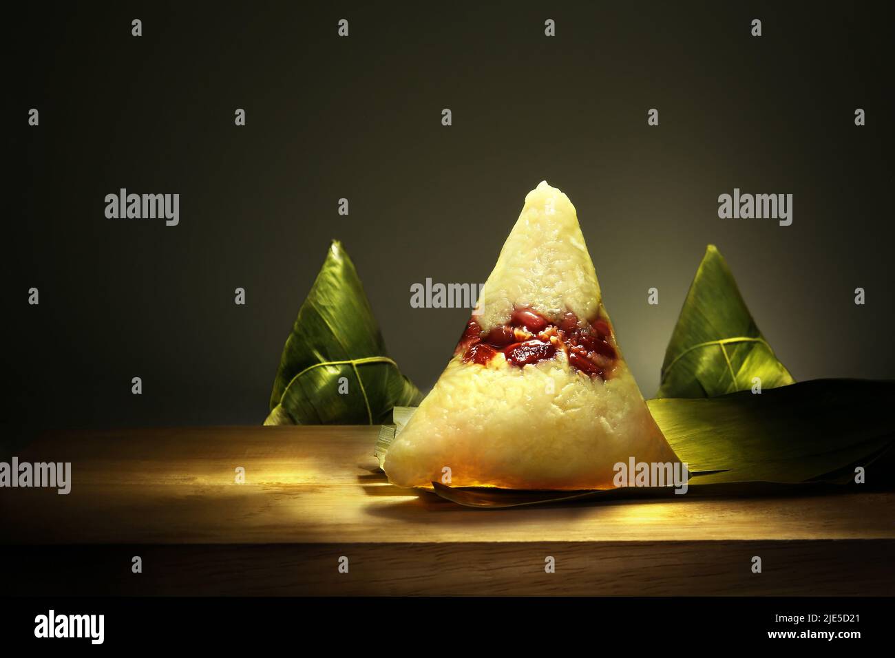 Glutinous Rice Wrapped in Bamboo Leaves Stock Photo Alamy