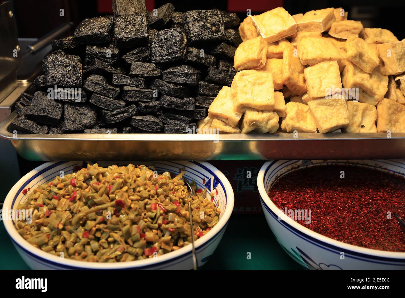 Stinky tofu in changsha Stock Photo Alamy
