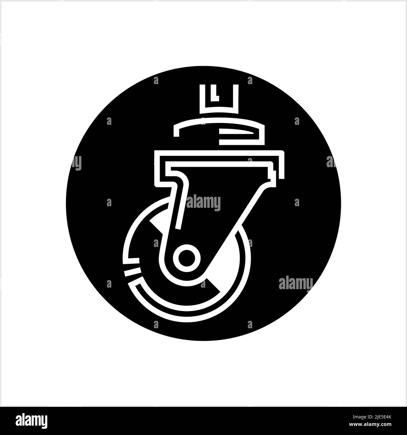 Caster Wheel Icon Vector Art Illustration Stock Vector Image & Art Alamy
