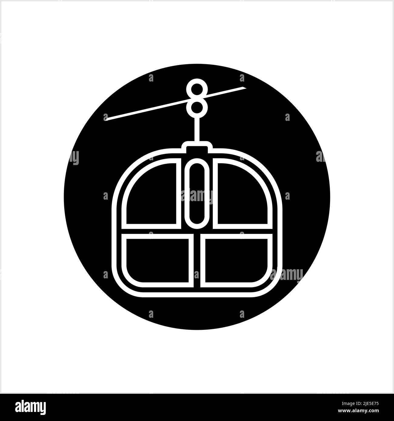 Cable Car Icon Vector Art Illustration Stock Vector Image & Art - Alamy