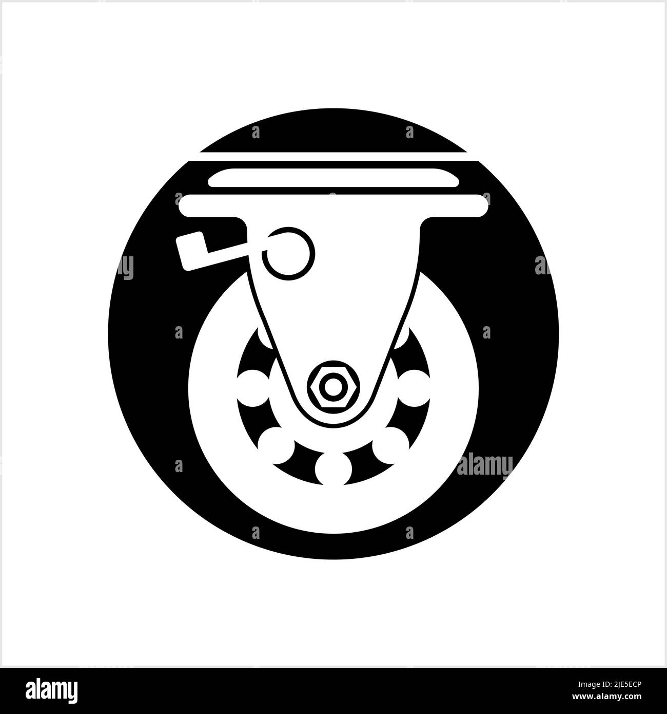 Caster Wheel Icon Vector Art Illustration Stock Vector Image & Art Alamy