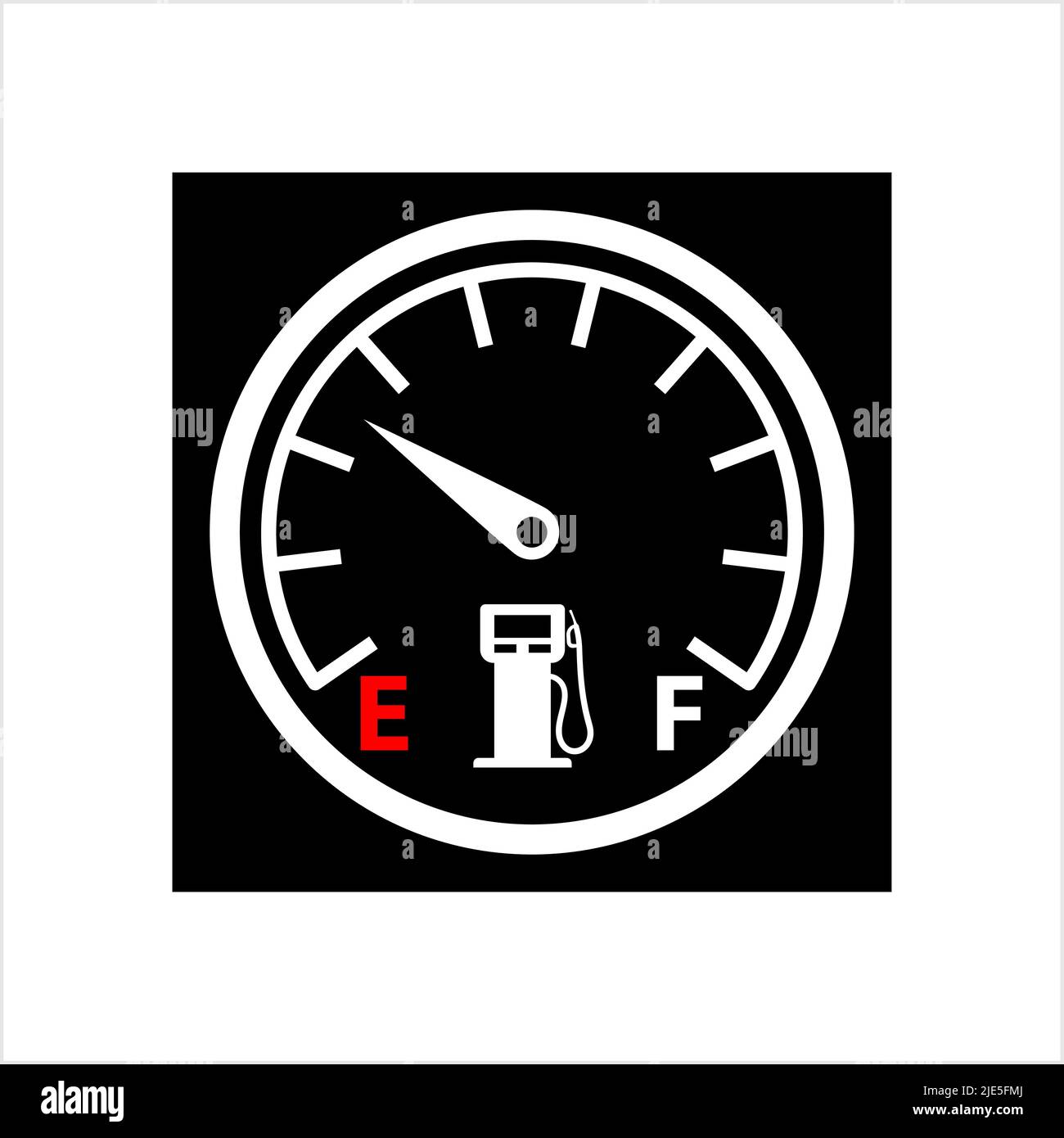 Fuel Gauge Icon Vector Art Illustration Stock Vector Image & Art Alamy