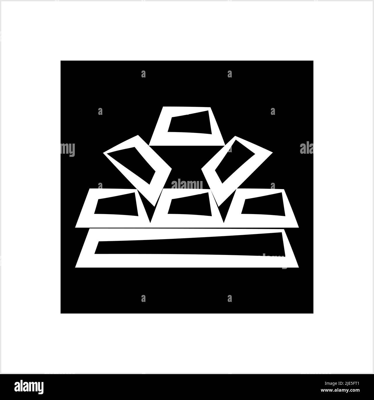 Gold Bar Icon Vector Art Illustration Stock Vector