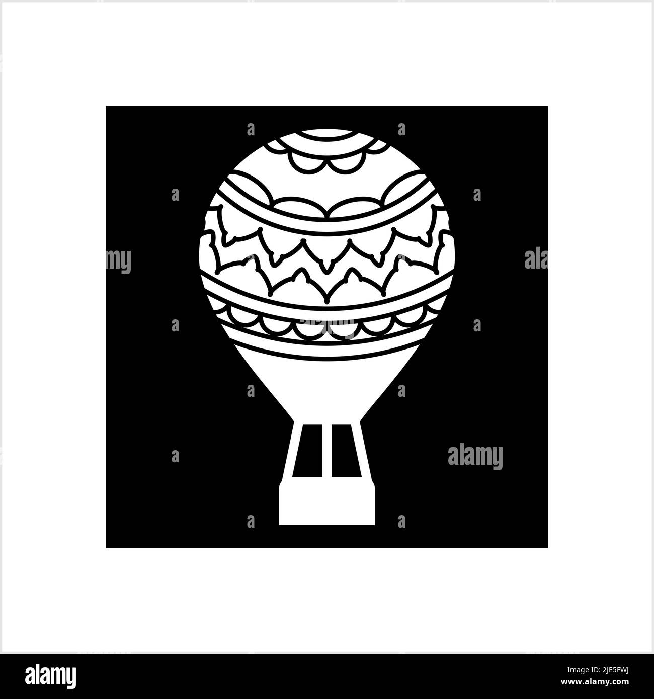 Hot Air Balloon Icon Vector Art Illustration Stock Vector Image & Art ...