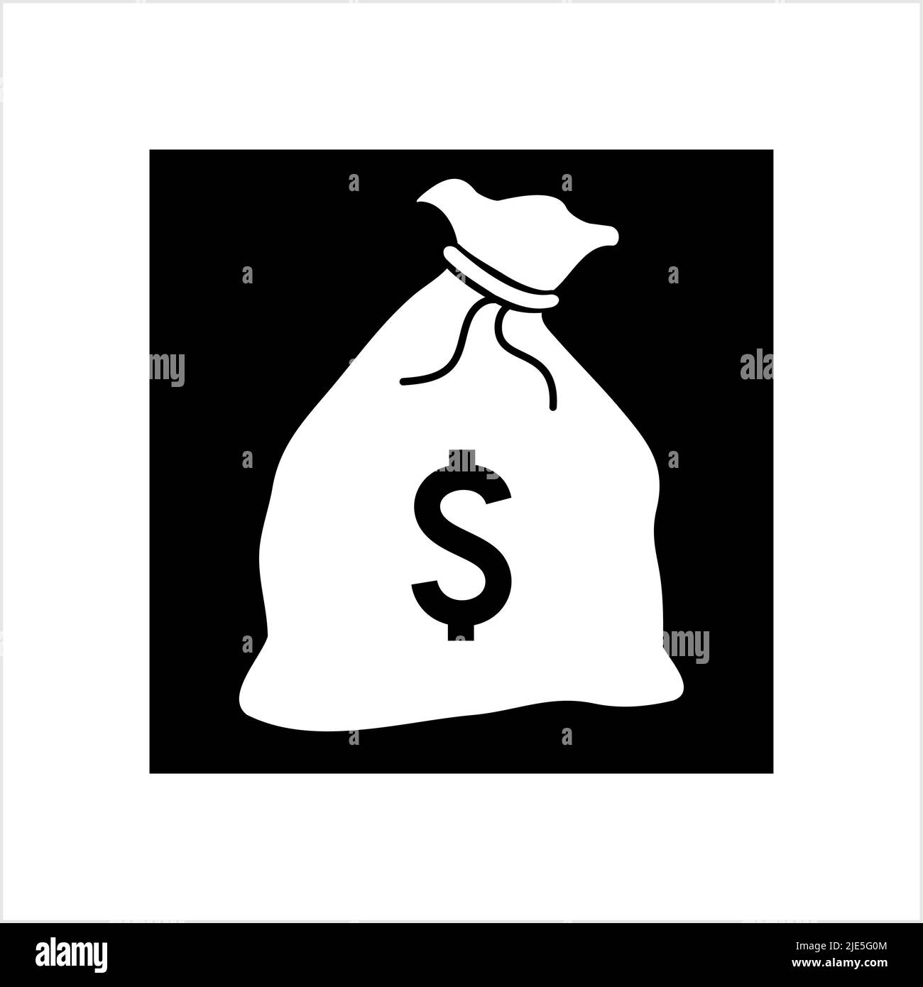 Money Bag Icon Vector Art Illustration Stock Vector Image & Art - Alamy