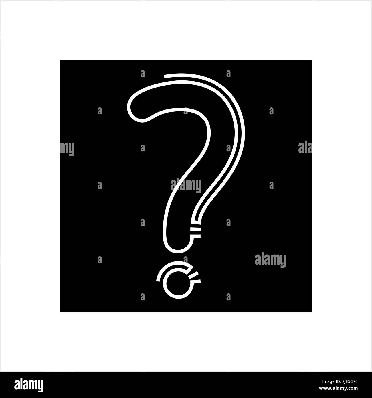 Question Mark Icon Vector Art Illustration Stock Vector Image & Art - Alamy