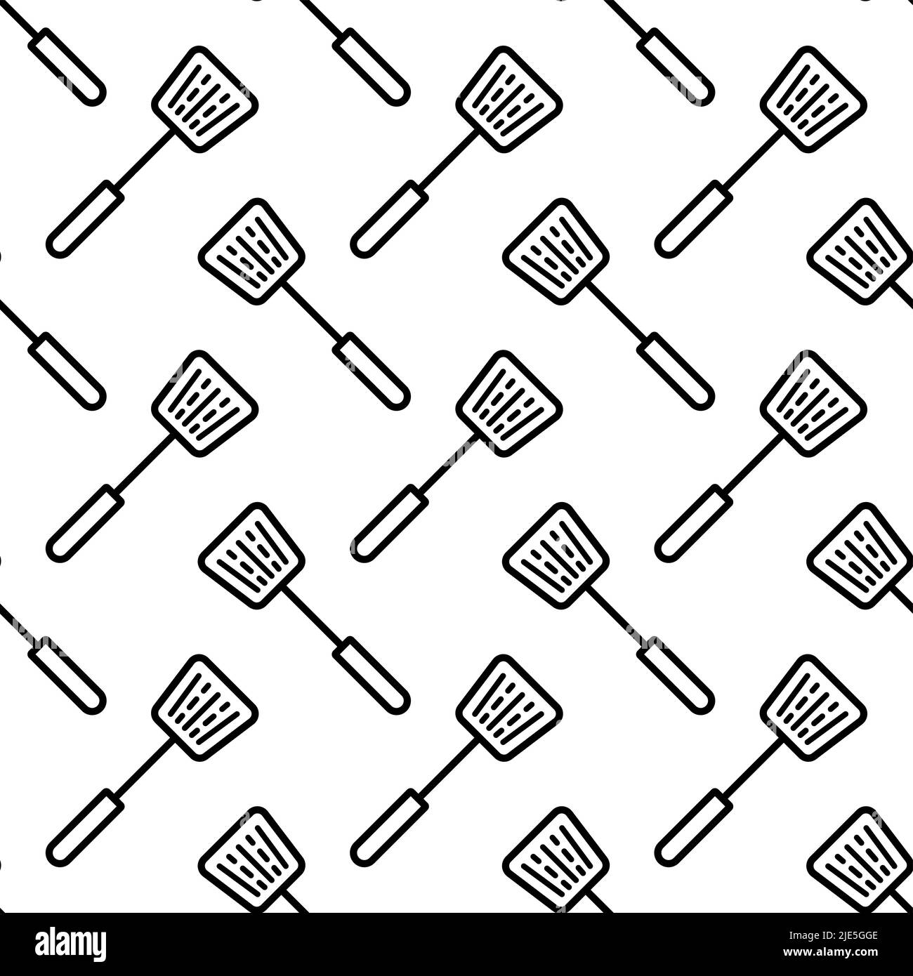 Spatula Icon, Spatula Seamless Pattern Vector Art Illustration Stock ...