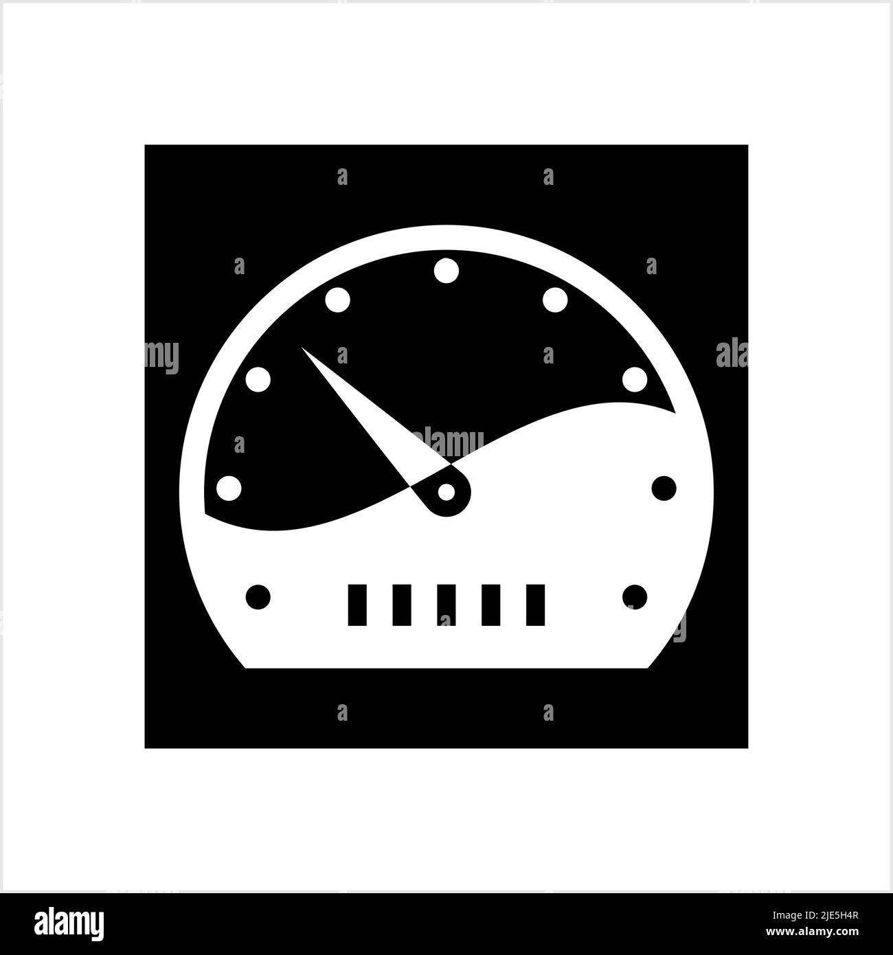 Speedometer Icon, Speedometer Vector Art Illustration Stock Vector ...