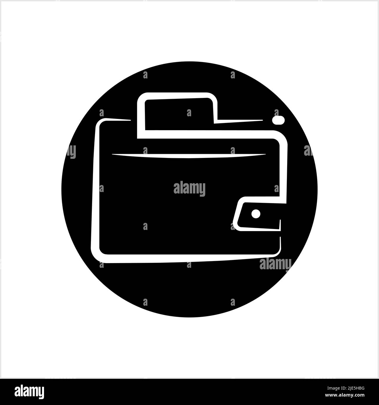 Wallet Icon, Purse Creative Design Vector Art Illustration Stock Vector