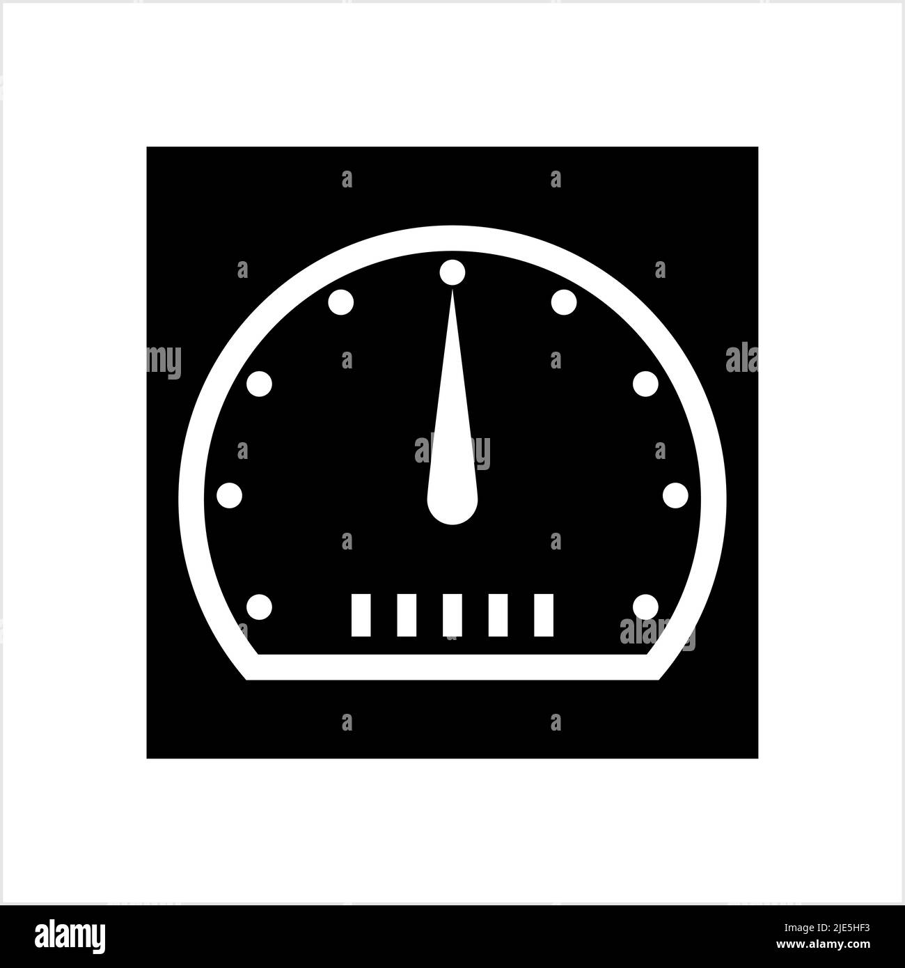 Speedometer Icon, Speedometer Vector Art Illustration Stock Vector