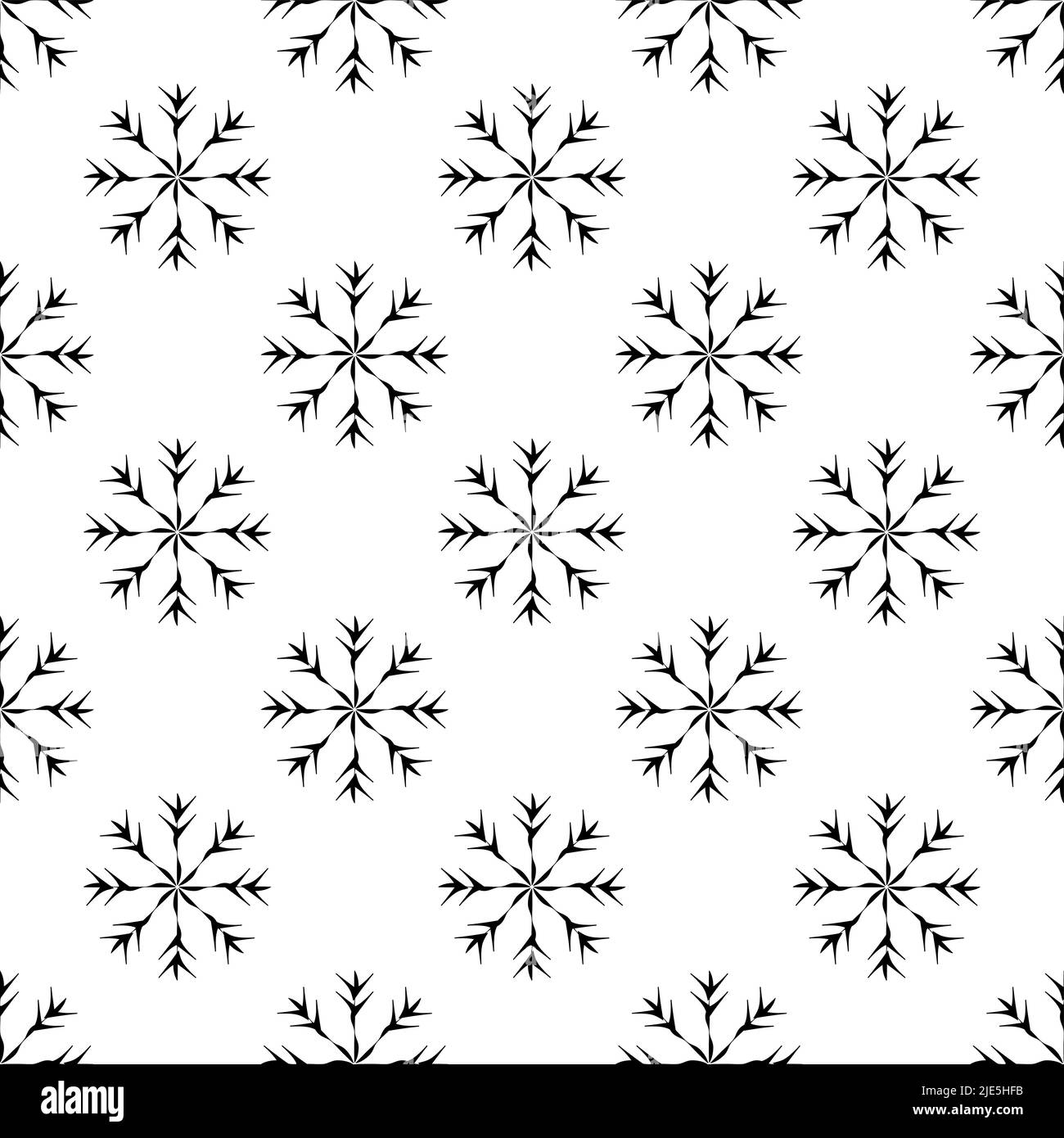 Snowflake Icon, Snow Seamless Pattern Vector Art Illustration Stock ...