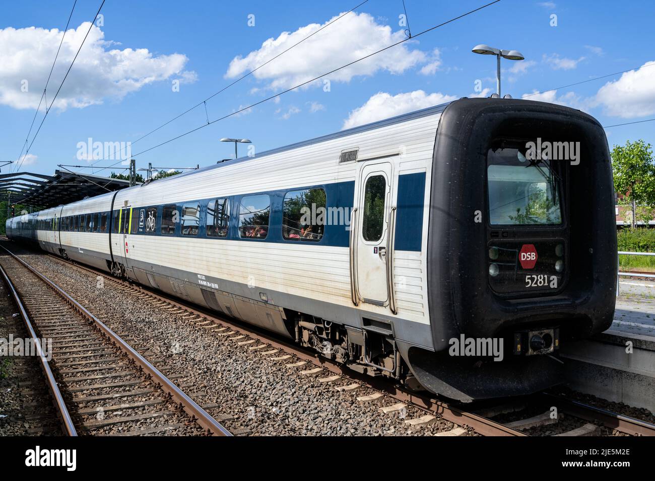 DSB IC3 InterCity train at Rendsburg station Stock Photo