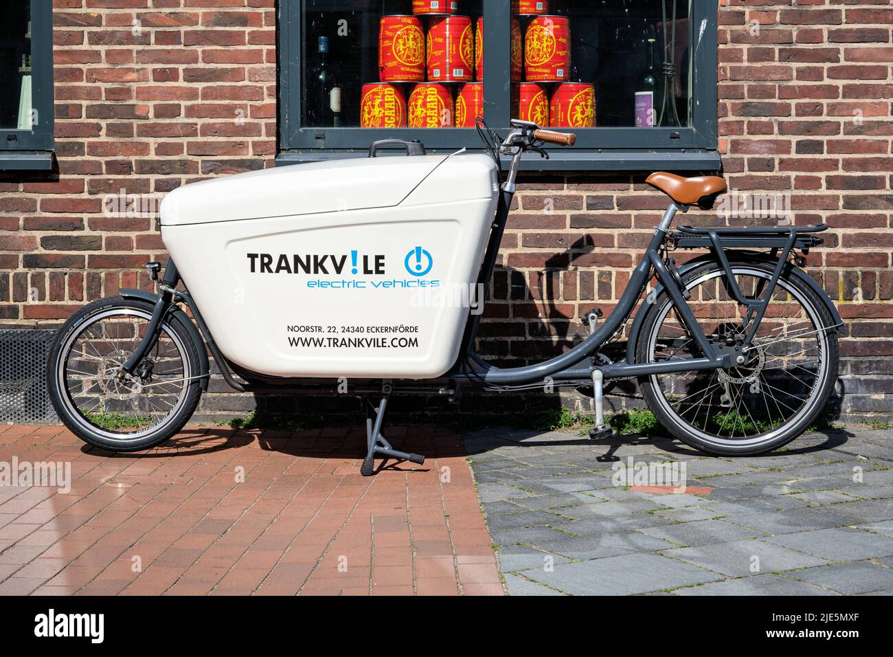 Electric freight bike hi-res stock 