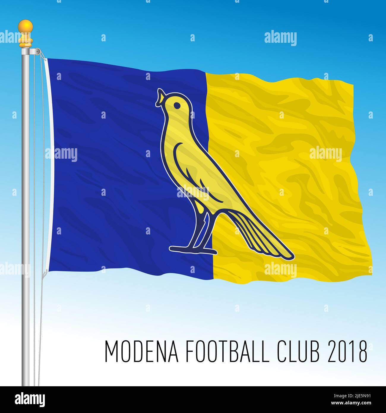 Modena Football Club 2018 Flag with New Logo Editorial Photo - Illustration  of emblem, emiliaromagna: 250196791