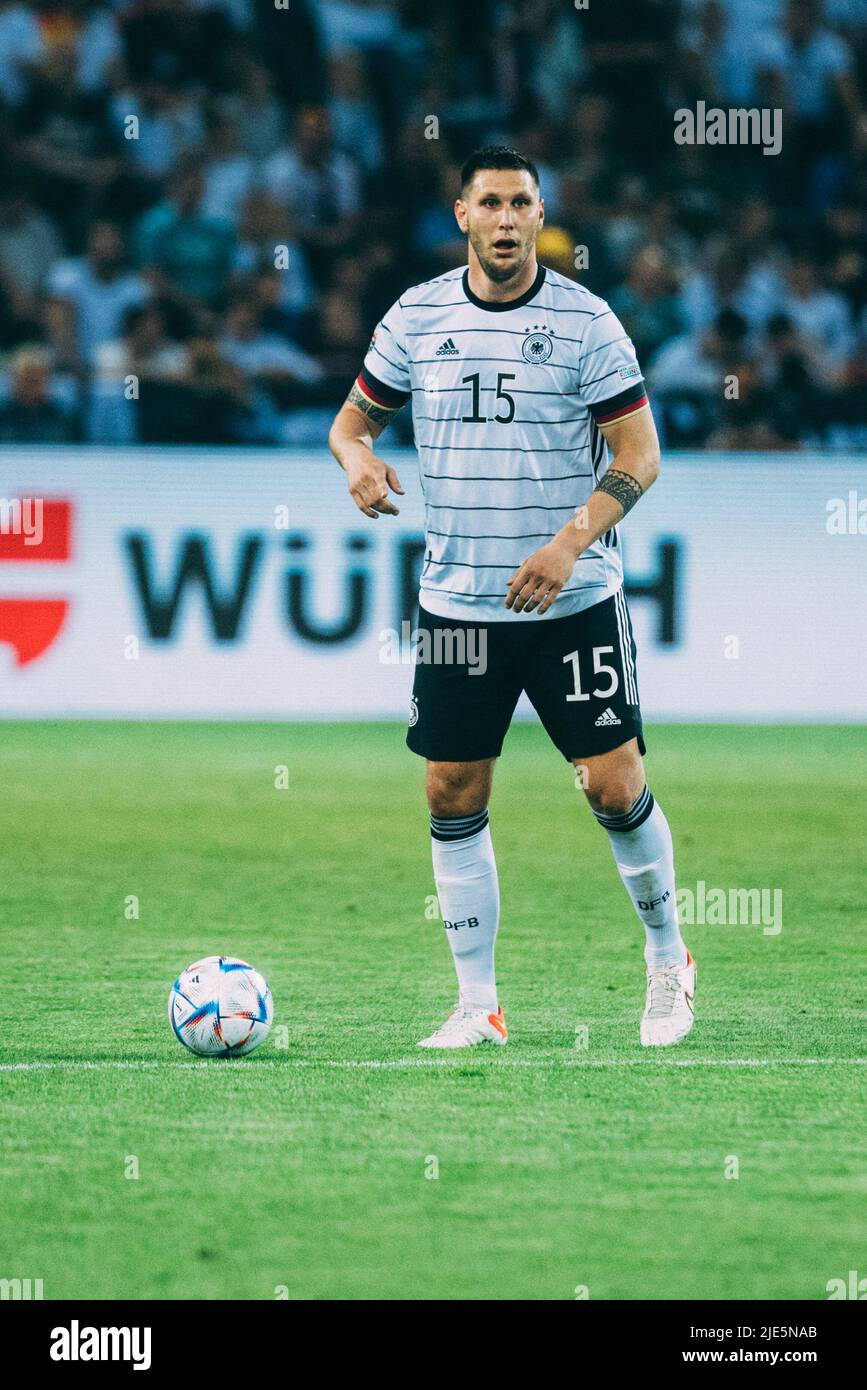 Mönchengladbach, Borussia-Park, 14.06.22: Niklas Süle (Germany) am Ball beim Länderspiel zwischen Deutschland vs. Italien.  Foto: pressefoto Mika Volk Stock Photo