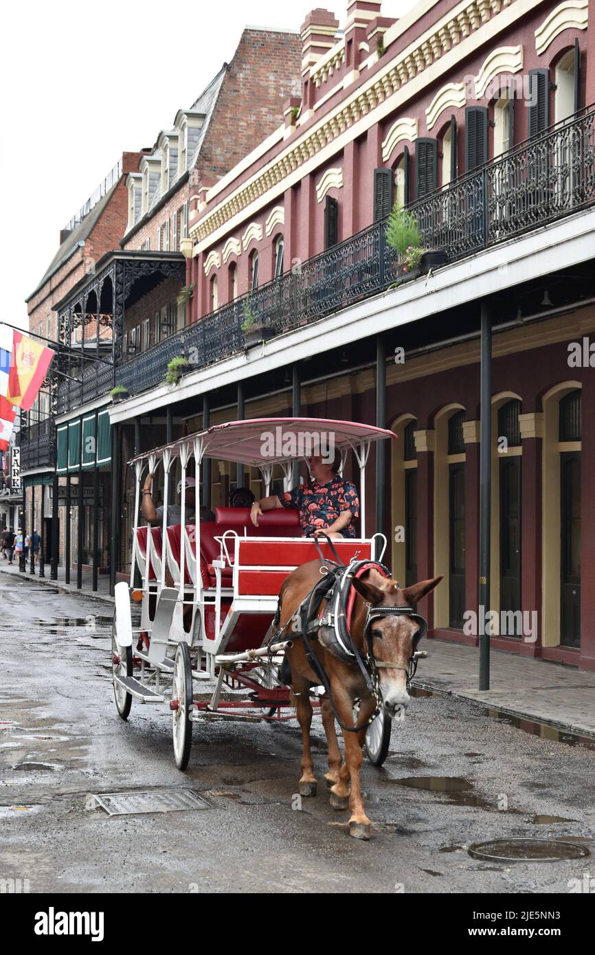 Sights around New Orlean’s historic French Quarter Stock Photo