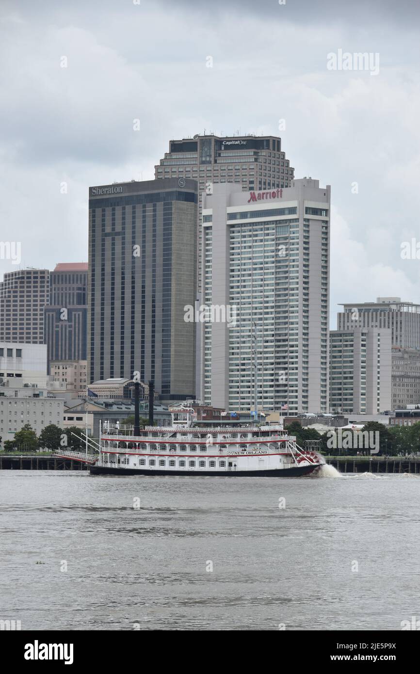 The City of New Orleans as seen across from the Crescent curve of the