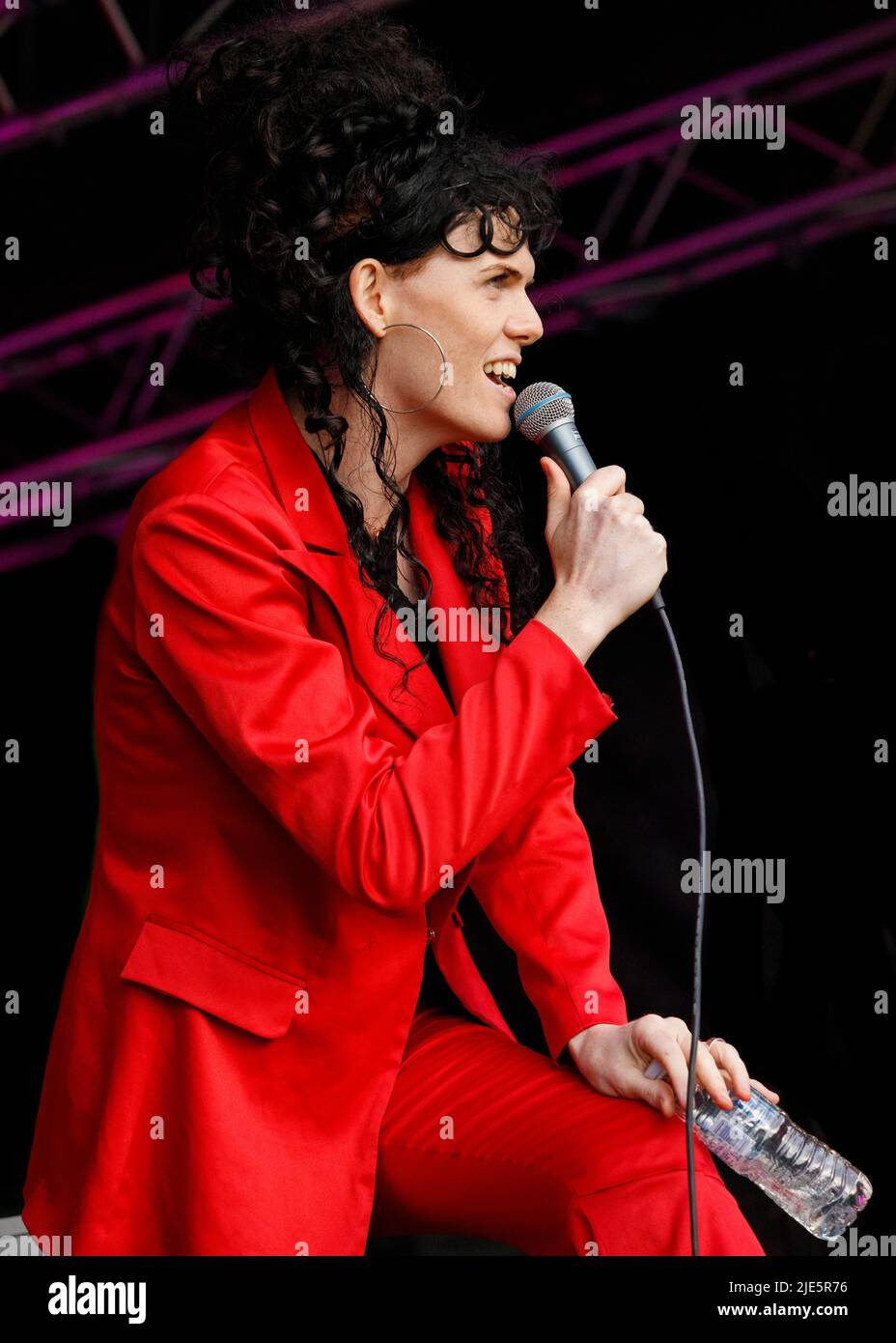 Jordan Gray, National Comedy Awards Breakthrough Comedian of 2023, Comedian, Leigh Folk Festival, Essex © Clarissa Debenham / Alamy Stock Photo