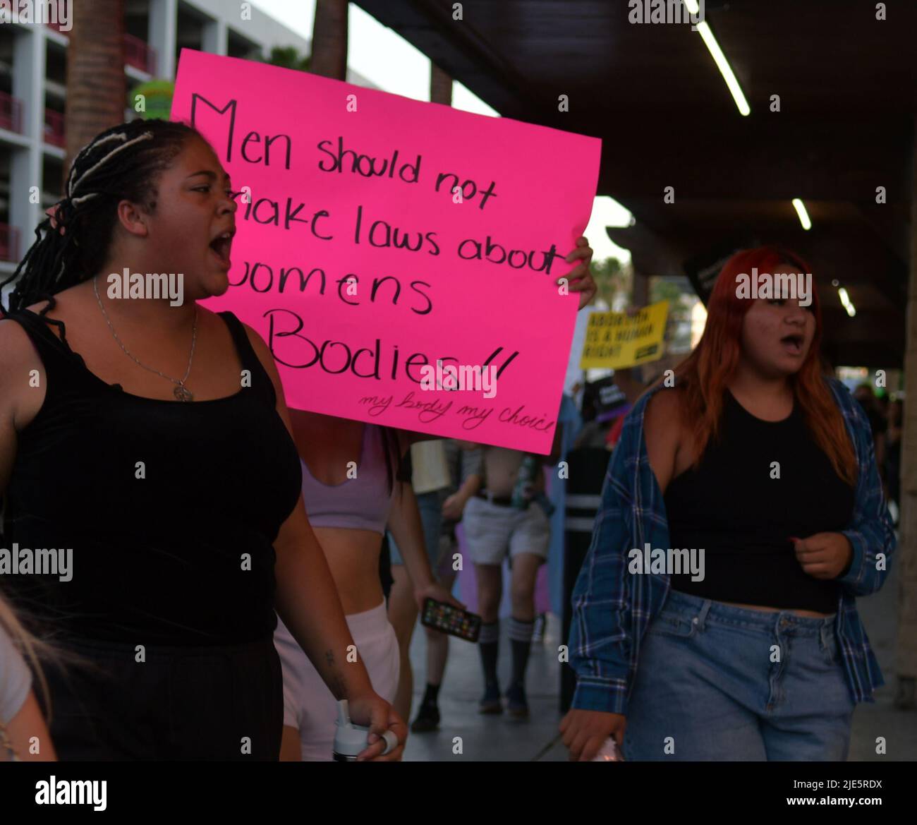 Las Vegas, NV, USA. 24th June, 2022. People march through the streets ...