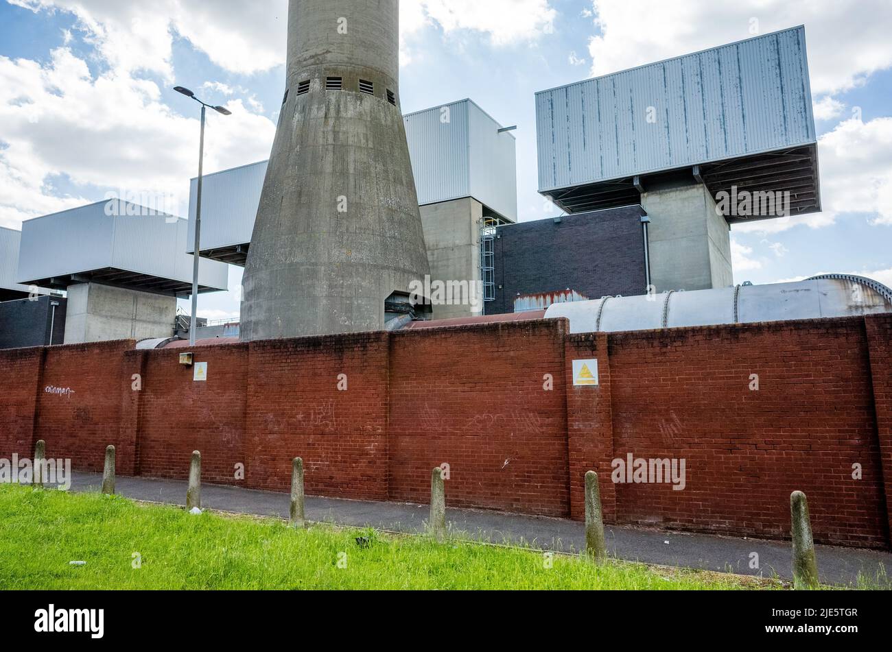 Taylors Lane Power Station owned by Uniper, situated in Willesden, north-west London. Stock Photo
