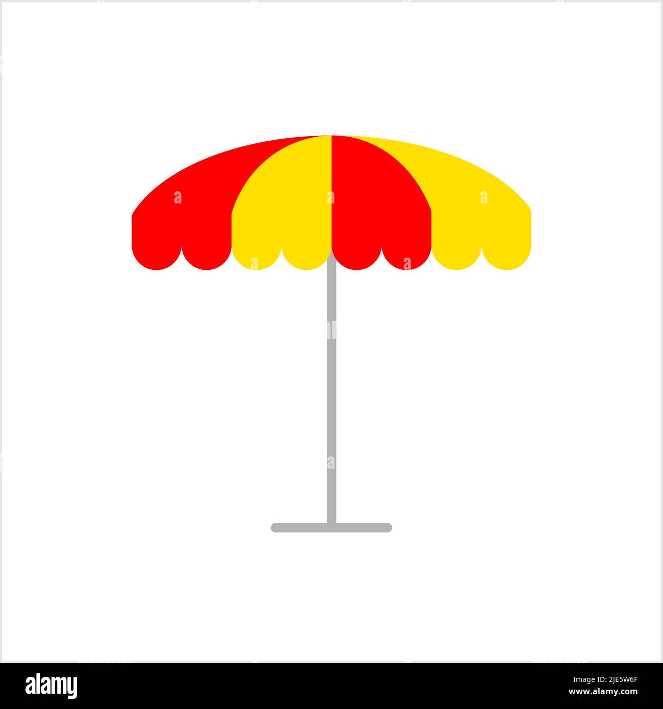 Beach Umbrella Icon Vector Art Illustration Stock Vector Image & Art ...
