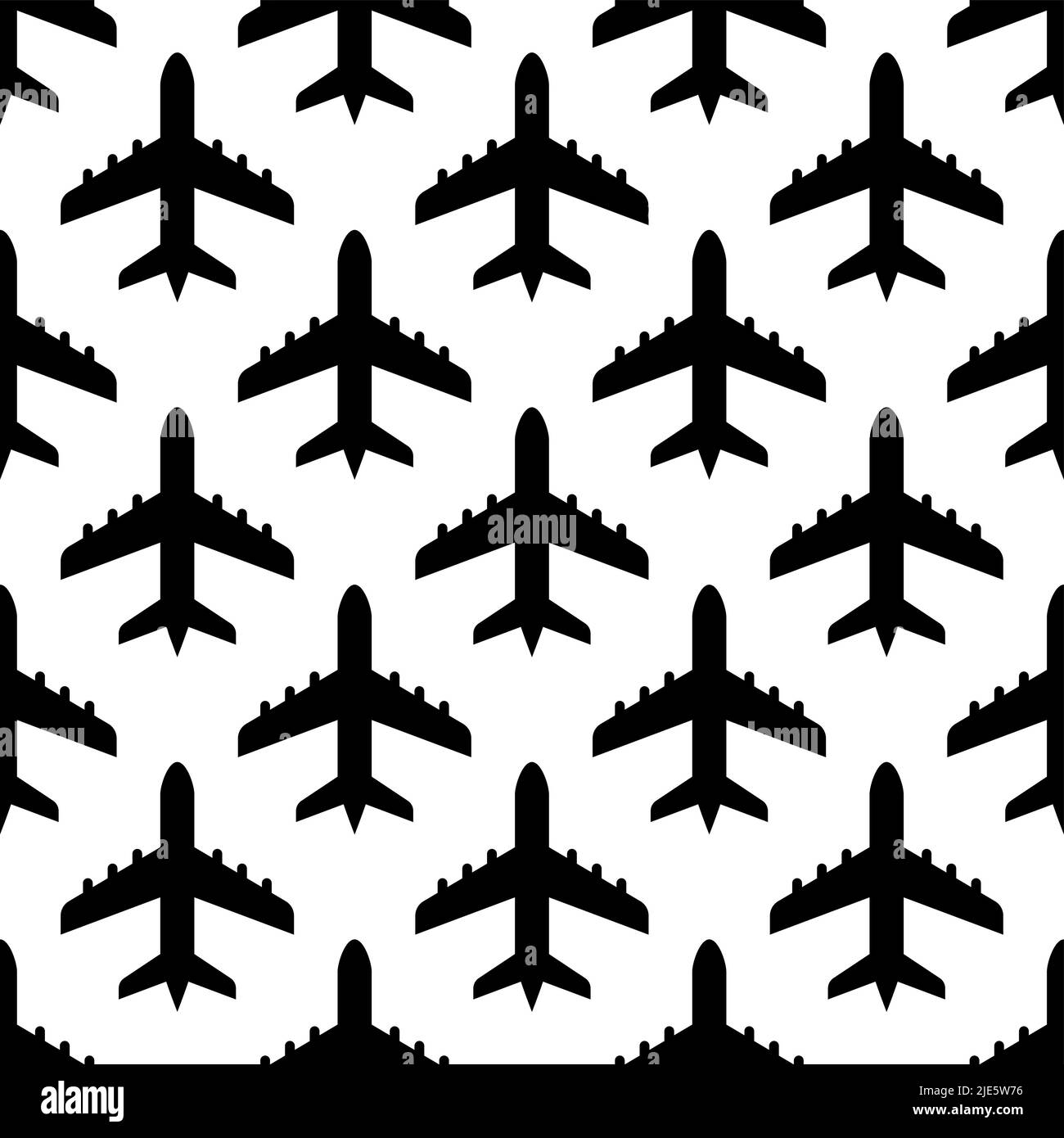 Airplane Icon Seamless Pattern Vector Art Illustration Stock Vector ...